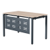 Стол Лофт Смарт подстолье "П" профиль 40*40 мм, столешница 16 мм, экран перфорированный